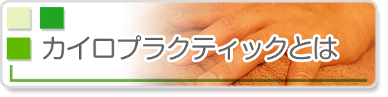 カイロプラクティックとは